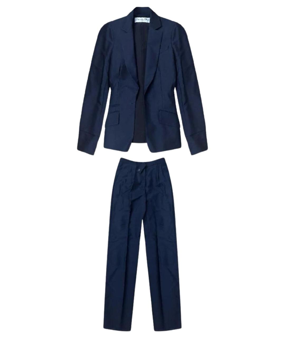 CHRISTIAN DIOR Темно-синий костюм с брюками, фото 1