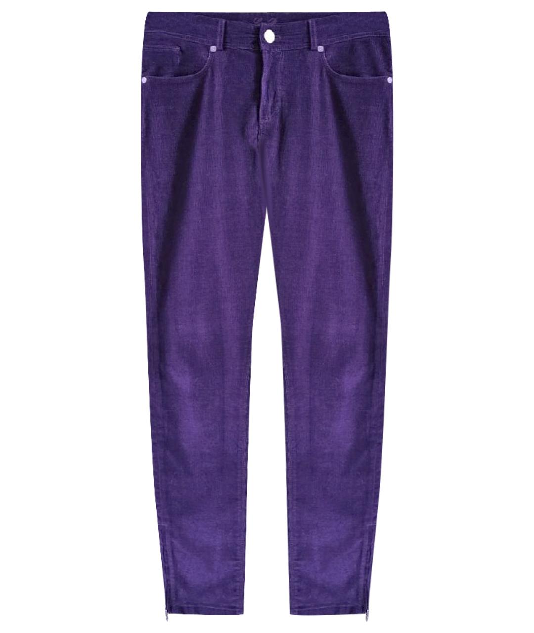 LORO PIANA Фиолетовые брюки узкие, фото 1