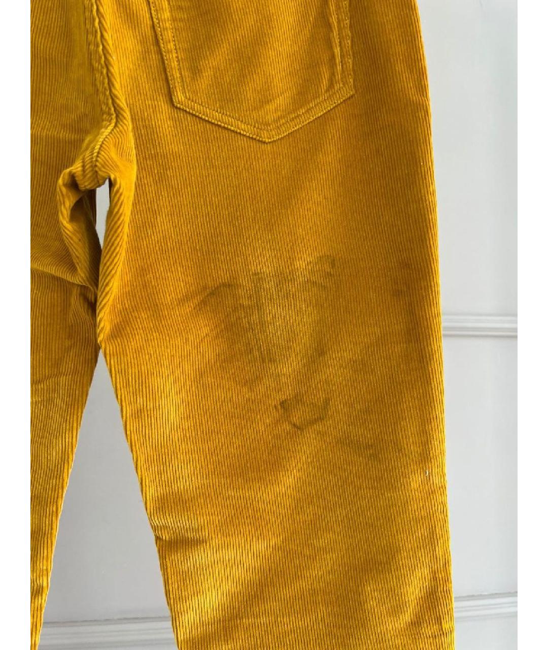 LORO PIANA Желтые брюки узкие, фото 7