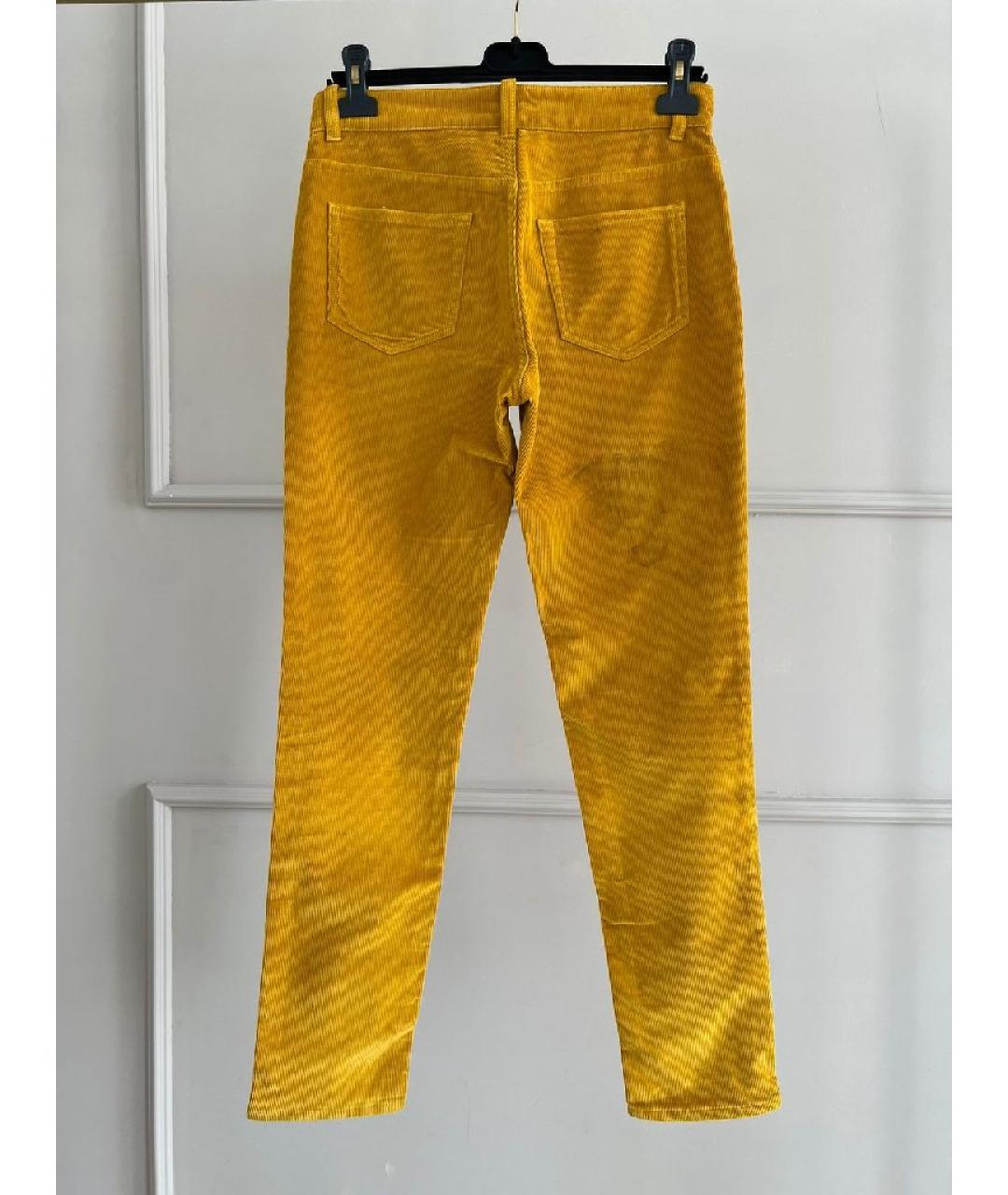 LORO PIANA Желтые брюки узкие, фото 3