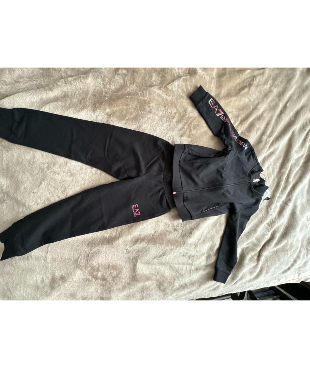 EA7 Черный хлопковый комплект, фото 5