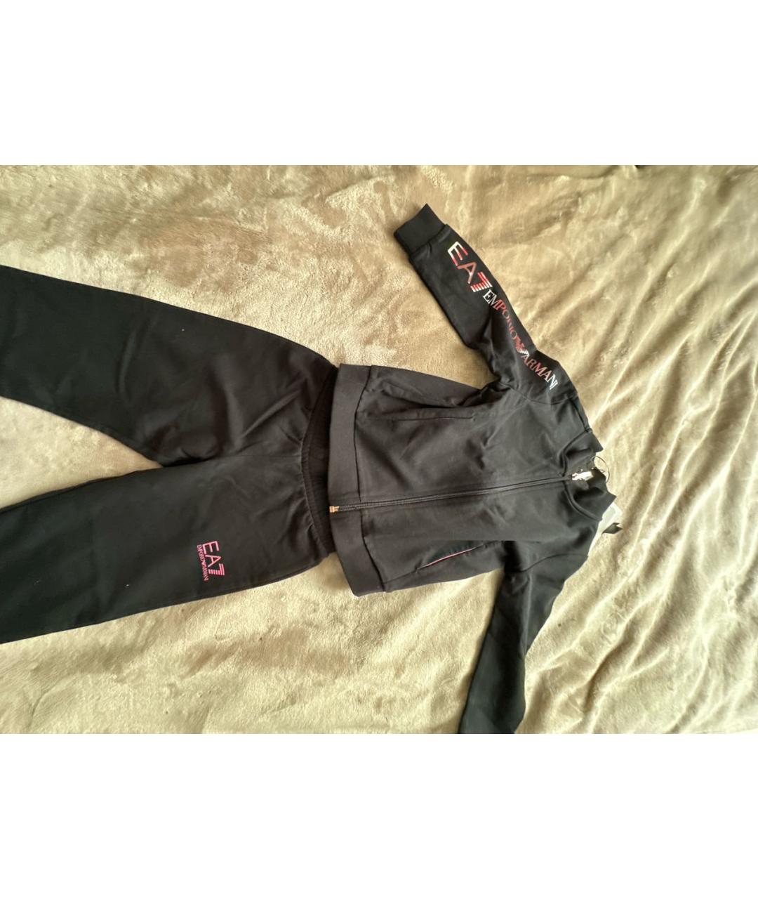 EA7 Черный хлопковый комплект, фото 2