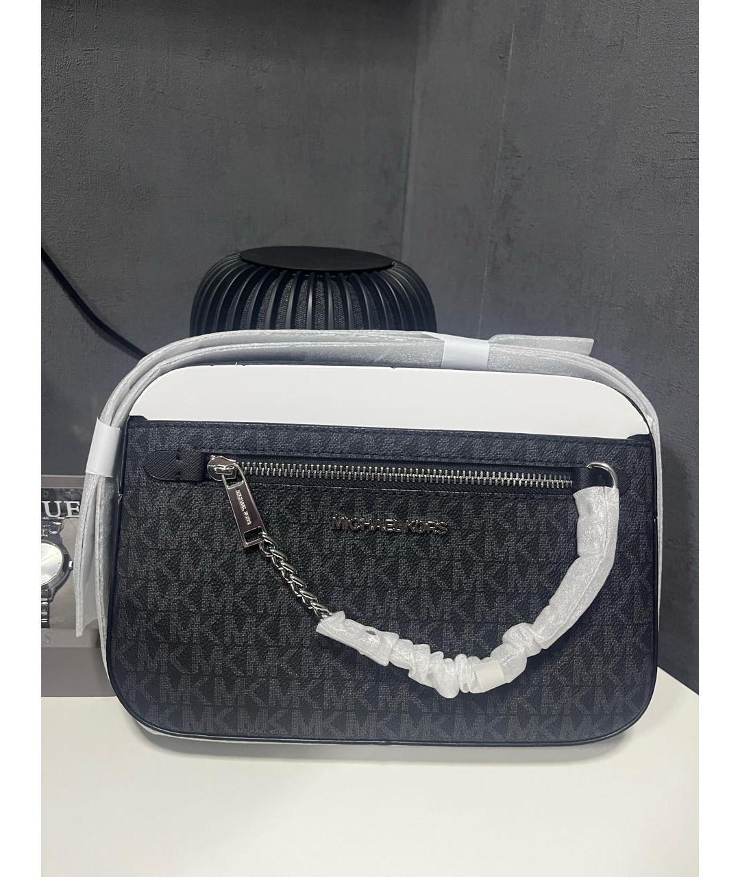 MICHAEL KORS Черная сумка через плечо из искусственной кожи, фото 4