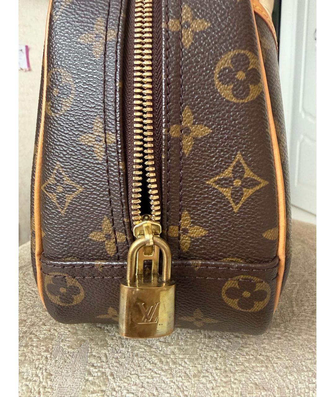 LOUIS VUITTON Коричневая сумка с короткими ручками, фото 5