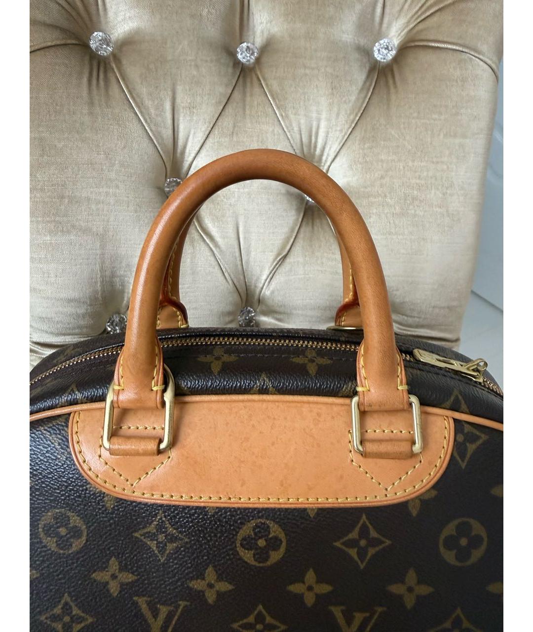 LOUIS VUITTON Коричневая сумка с короткими ручками, фото 4