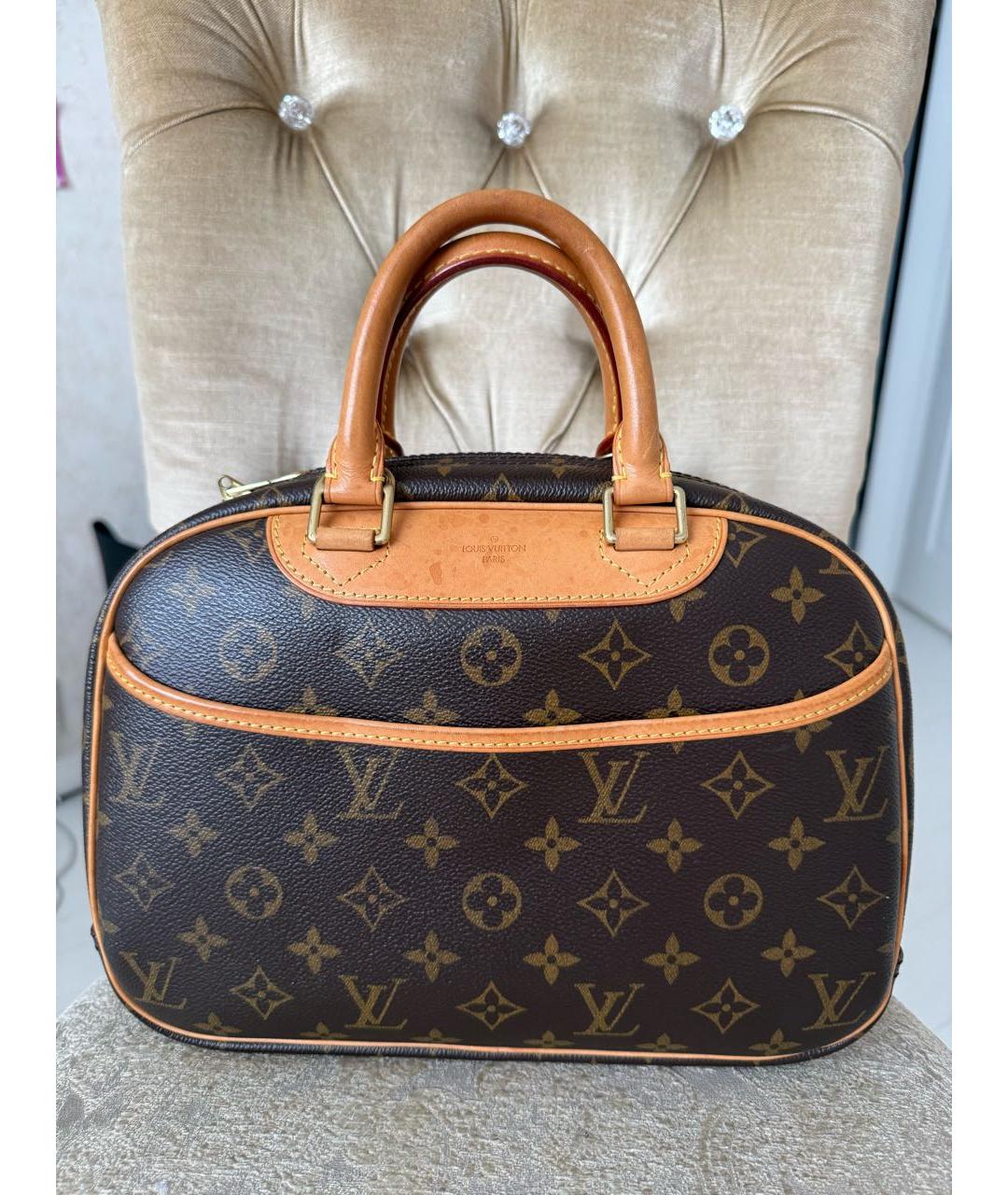LOUIS VUITTON Коричневая сумка с короткими ручками, фото 9