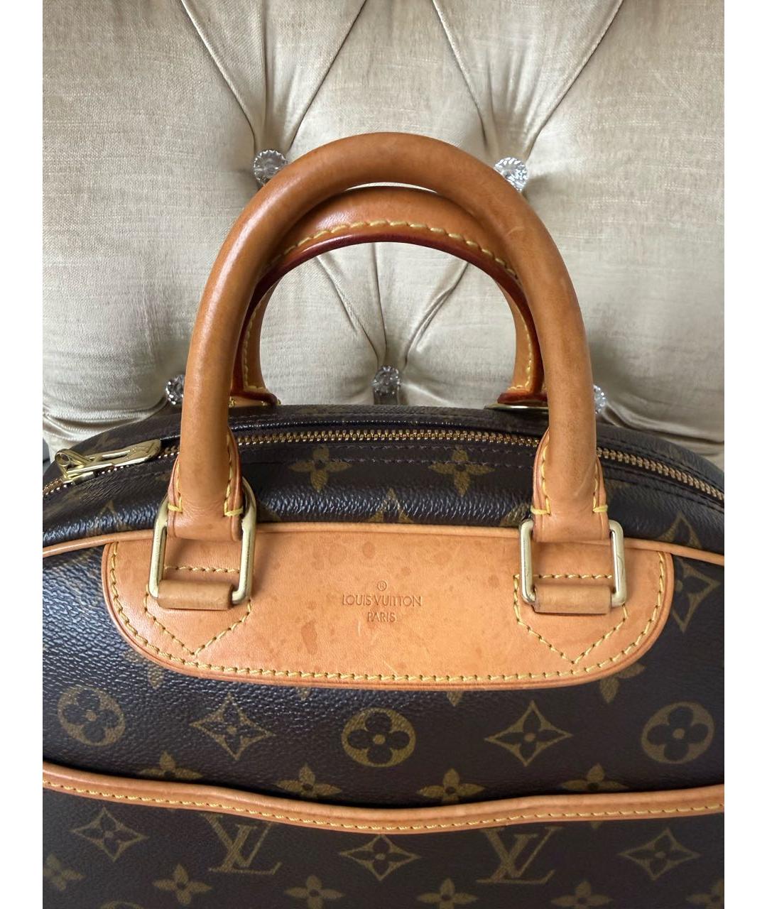 LOUIS VUITTON Коричневая сумка с короткими ручками, фото 2