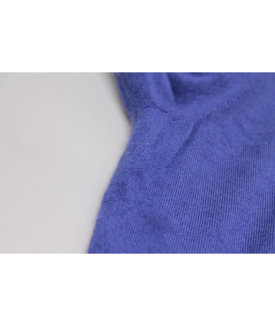 GUCCI Синий шерстяной джемпер / свитер, фото 6