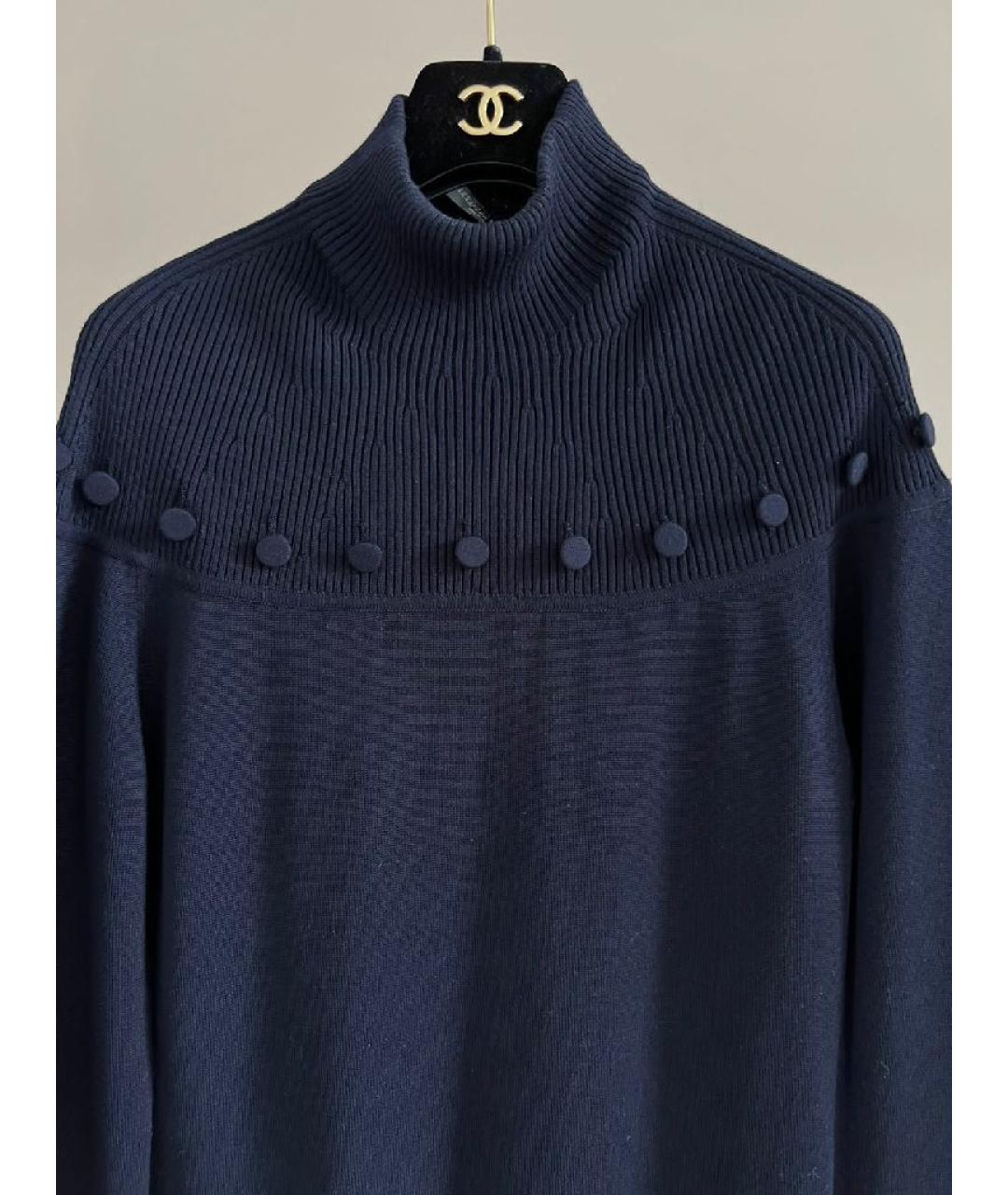 ALEXANDER MCQUEEN Темно-синий джемпер / свитер, фото 2