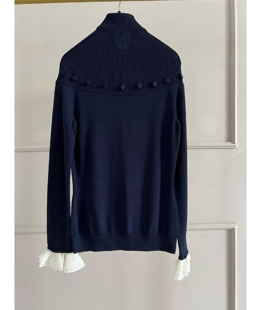 ALEXANDER MCQUEEN Темно-синий джемпер / свитер, фото 3