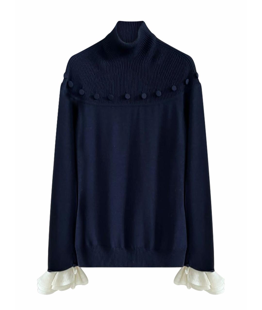 ALEXANDER MCQUEEN Темно-синий джемпер / свитер, фото 1