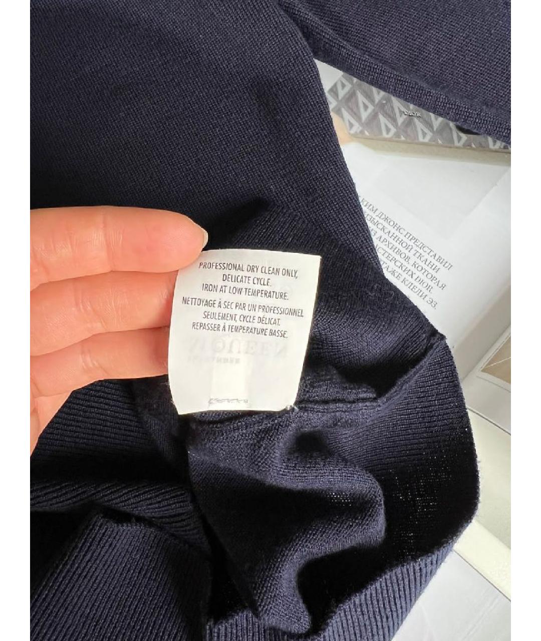 ALEXANDER MCQUEEN Темно-синий джемпер / свитер, фото 6