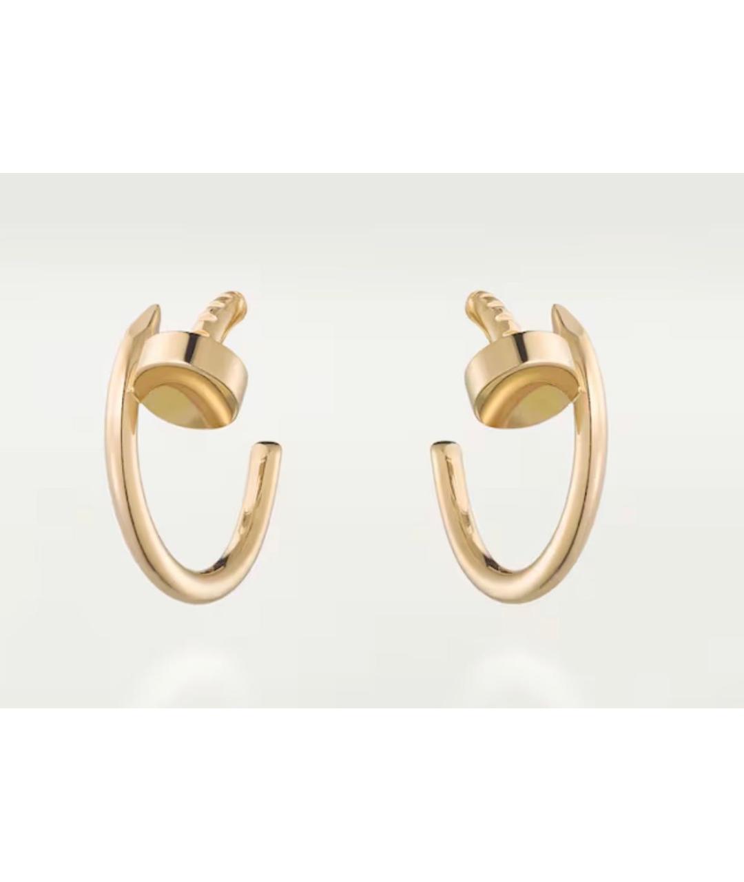 CARTIER Желтые серьги из желтого золота, фото 4