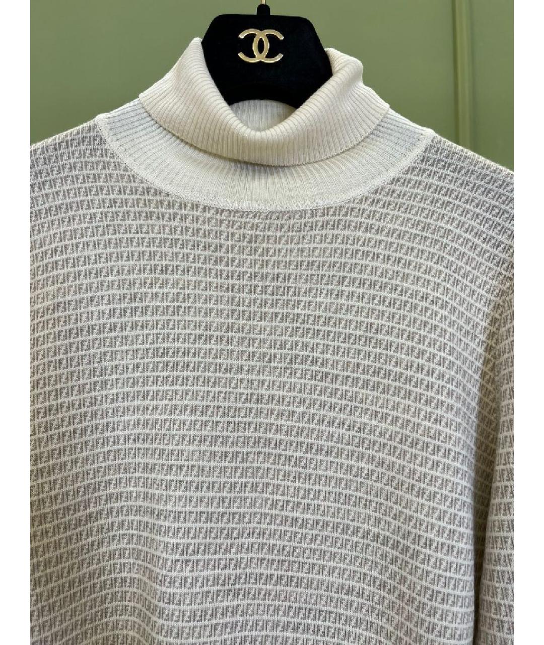 FENDI Бежевая водолазка, фото 2