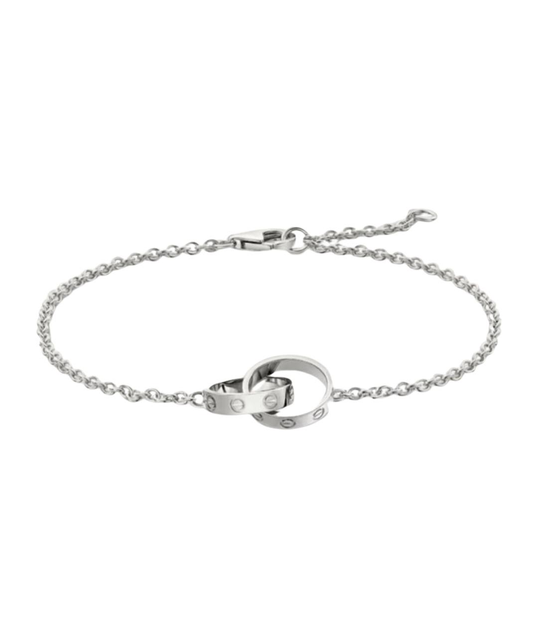 CARTIER Серебрянный браслет из белого золота, фото 1