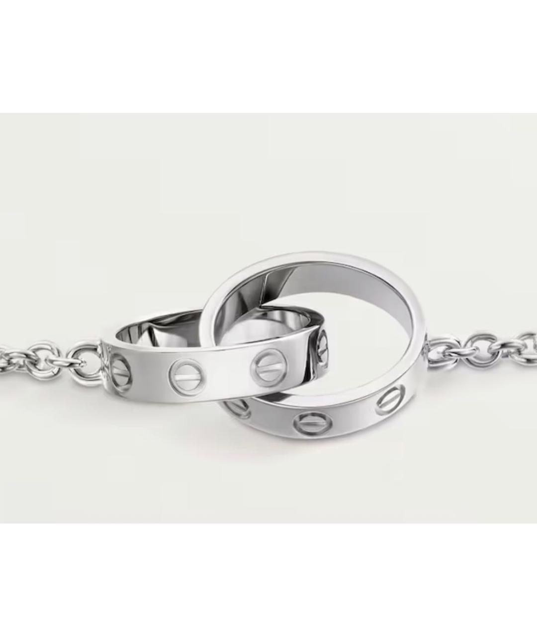 CARTIER Серебрянный браслет из белого золота, фото 3