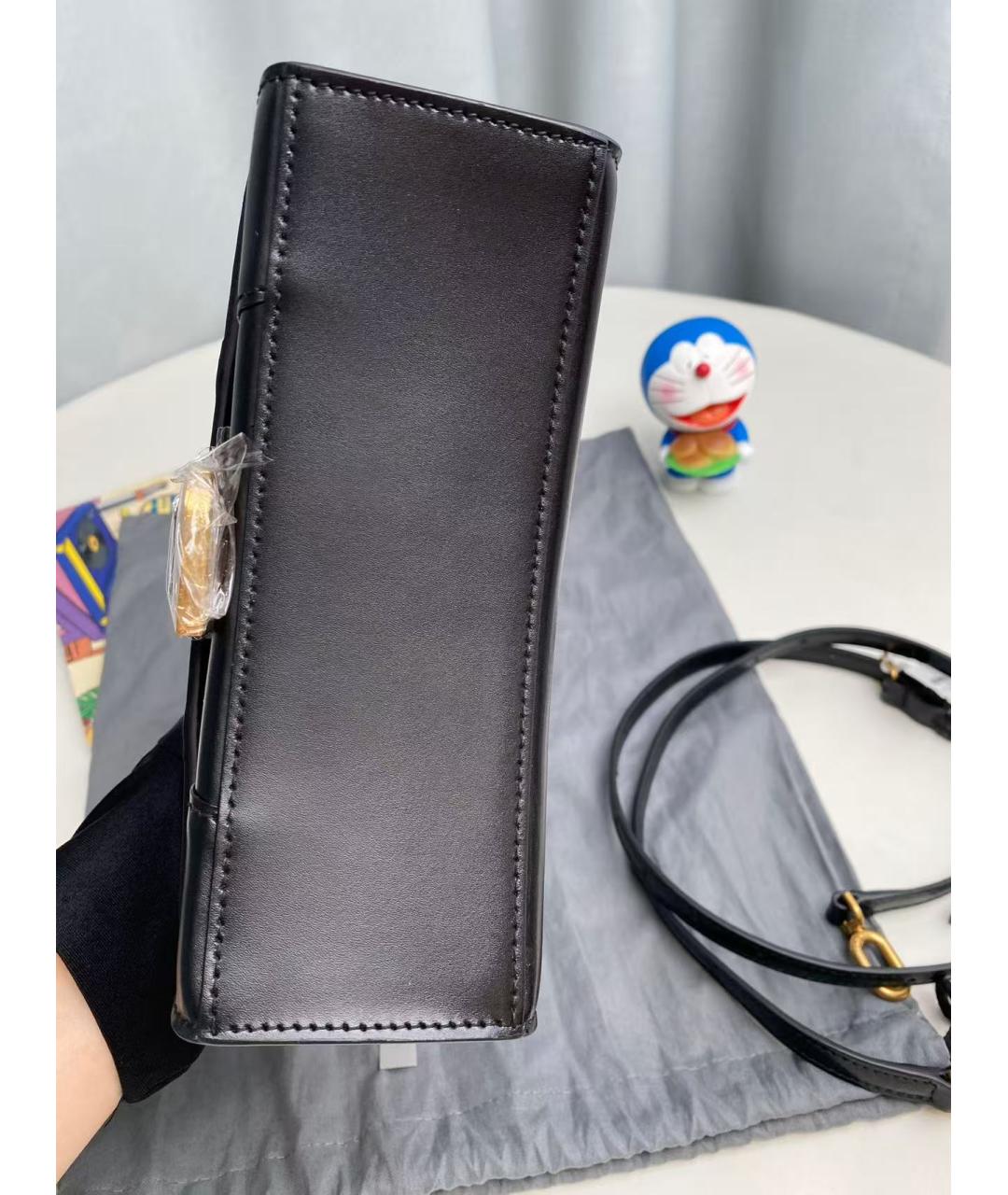 BALENCIAGA Черная кожаная сумка через плечо, фото 6