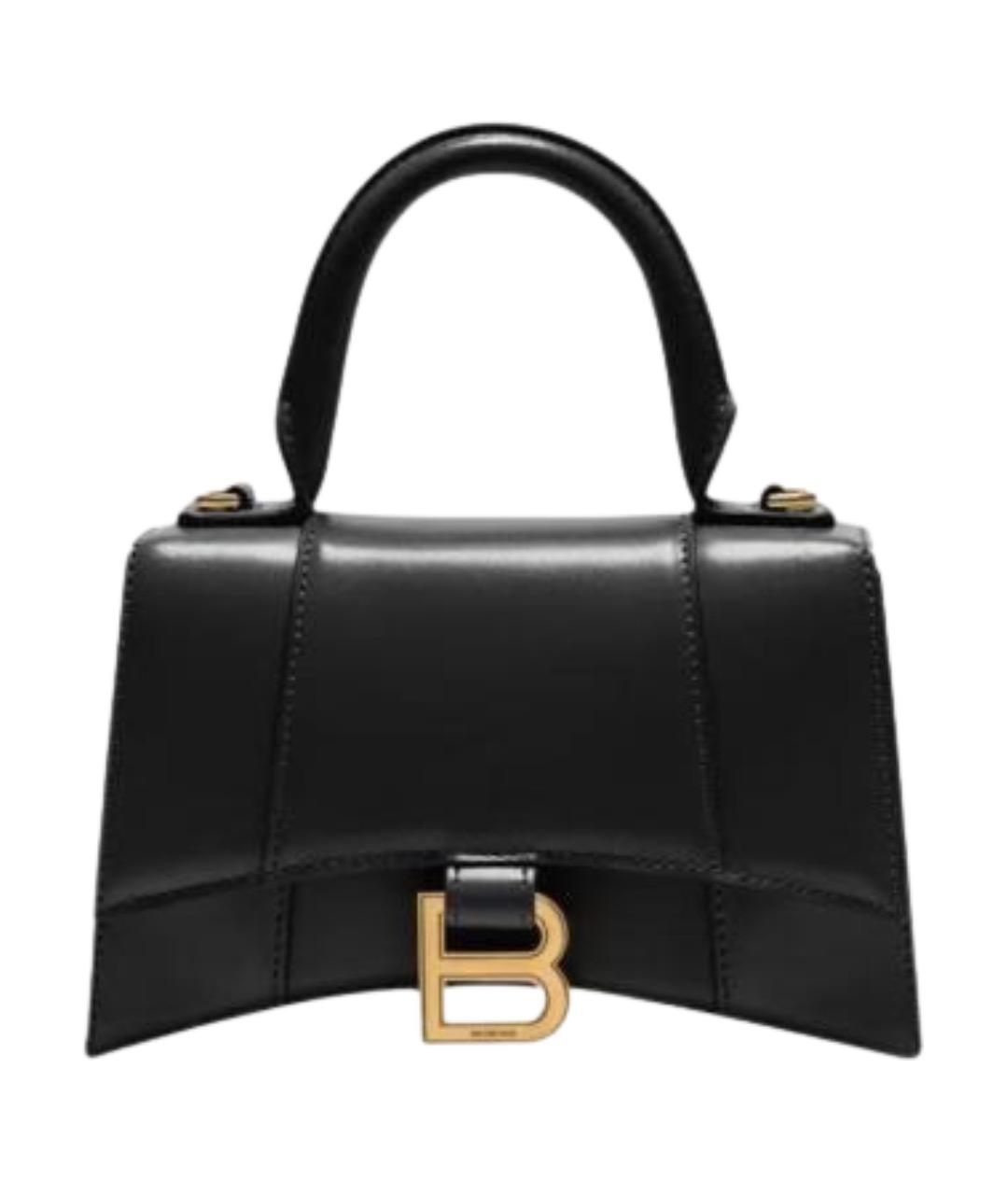 BALENCIAGA Черная кожаная сумка через плечо, фото 1