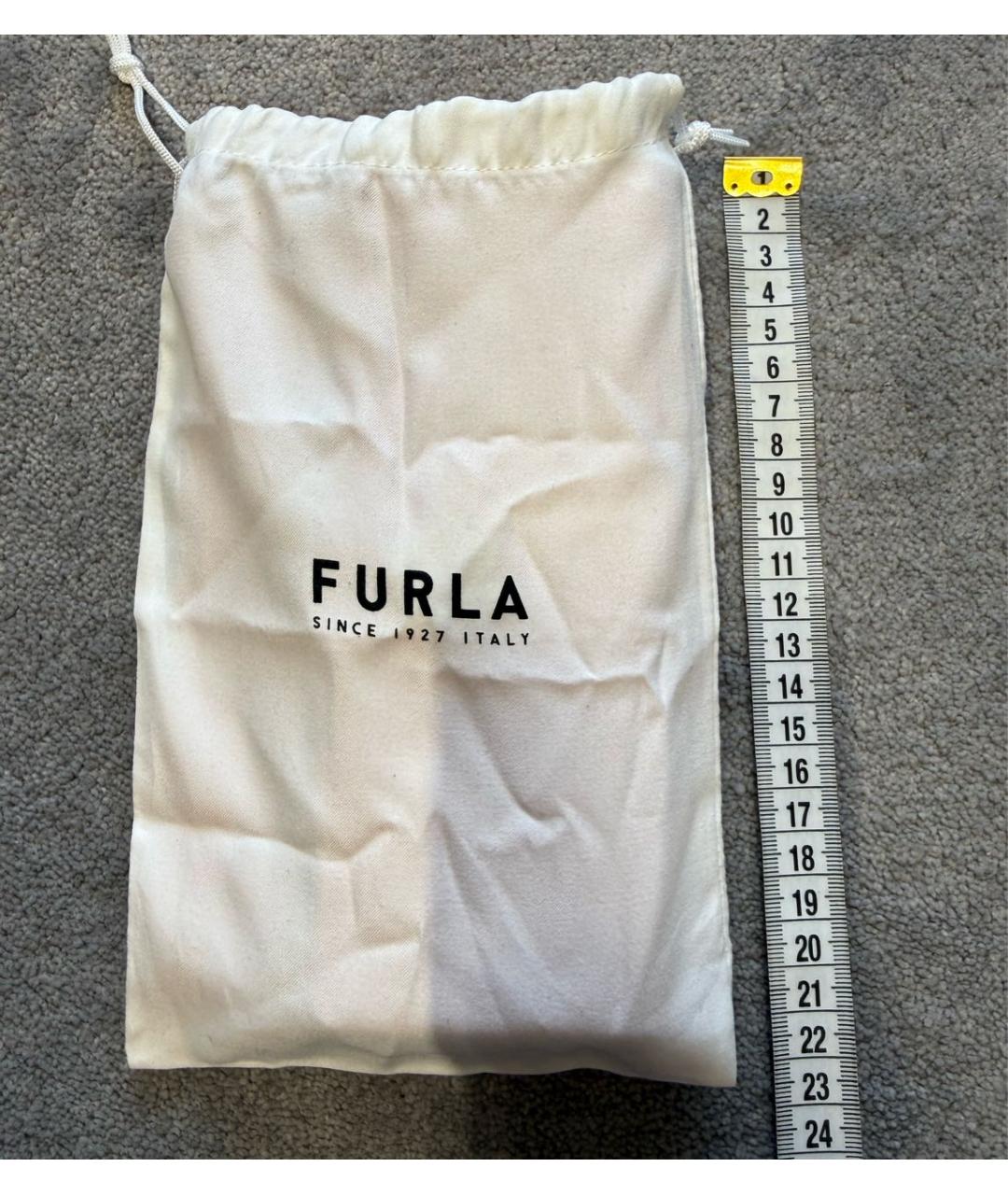 FURLA Красная кожаная сумка через плечо, фото 8