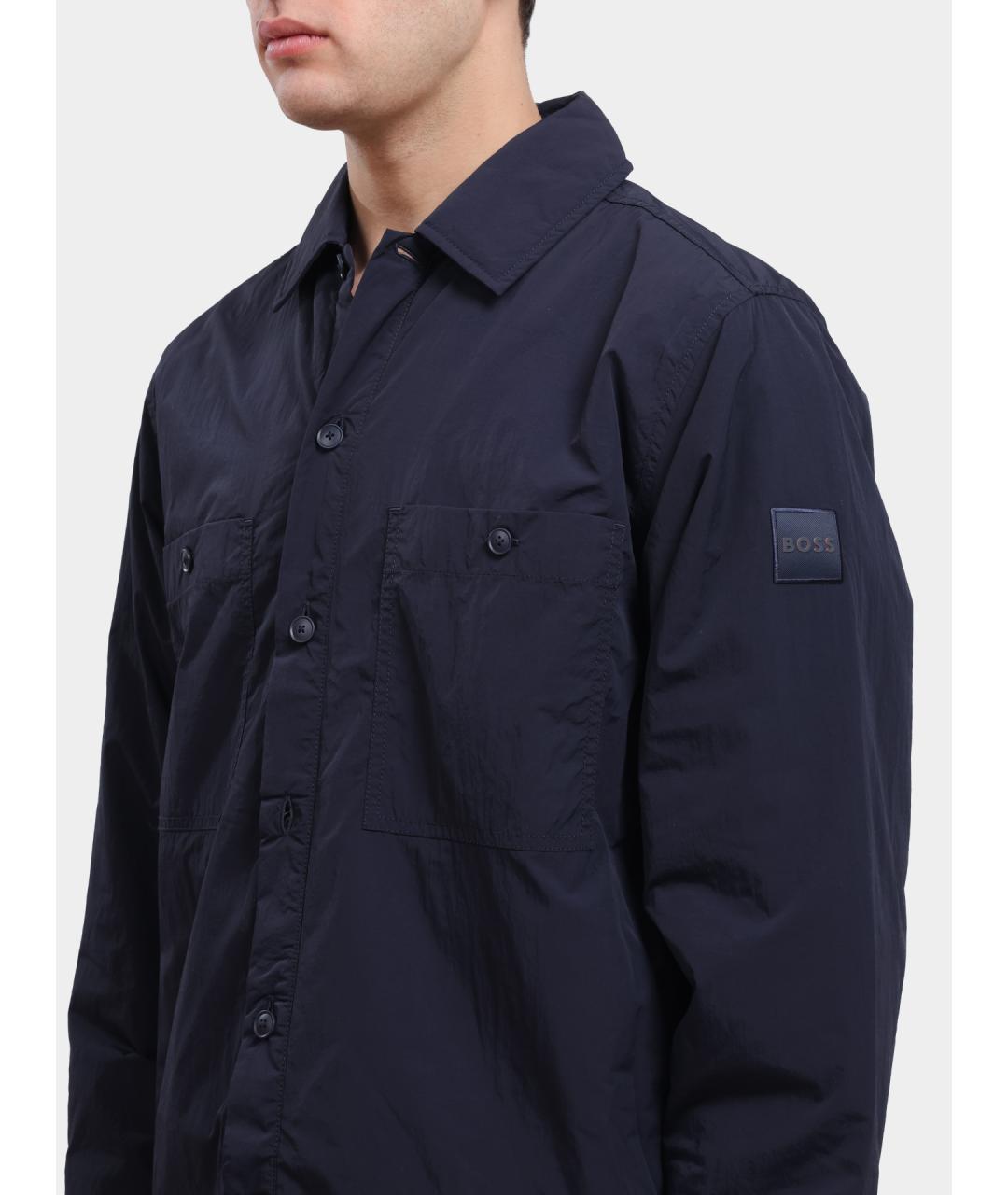 HUGO Темно-синяя кэжуал рубашка, фото 4