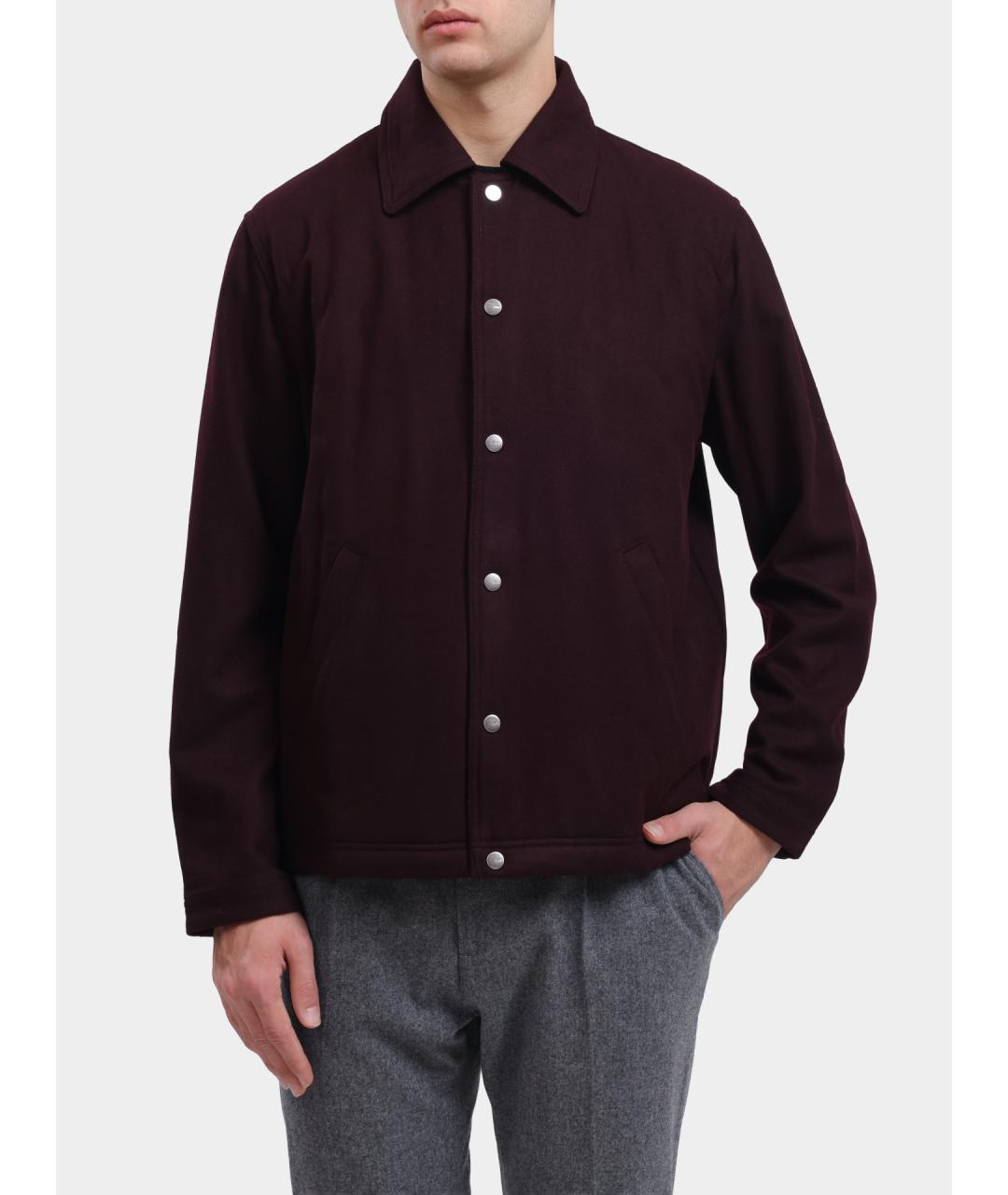 AUTRY Бордовая шерстяная куртка, фото 2