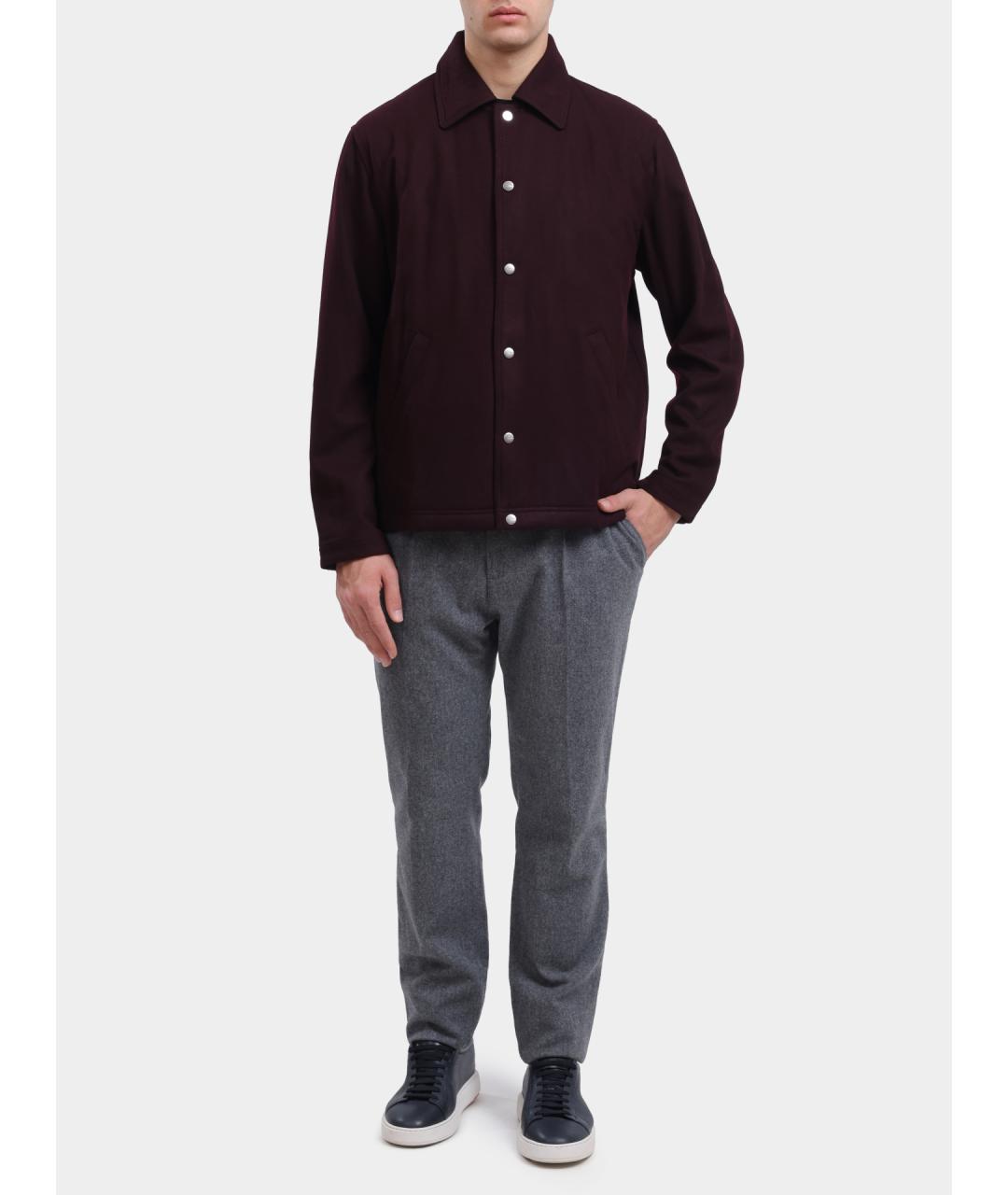 AUTRY Бордовая шерстяная куртка, фото 6