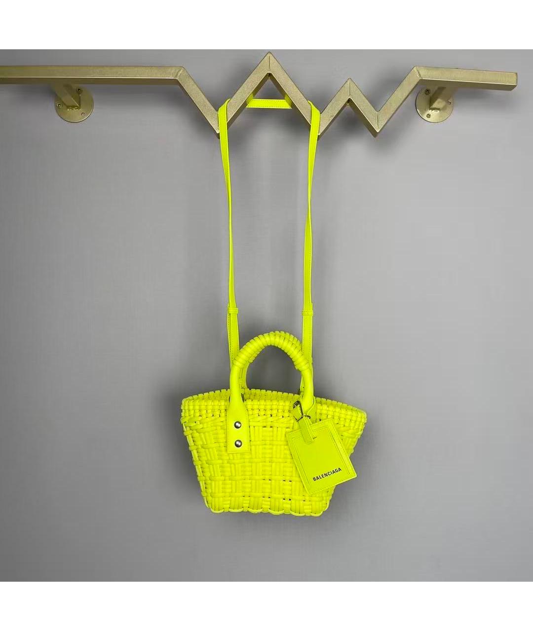 BALENCIAGA Желтая сумка через плечо, фото 5