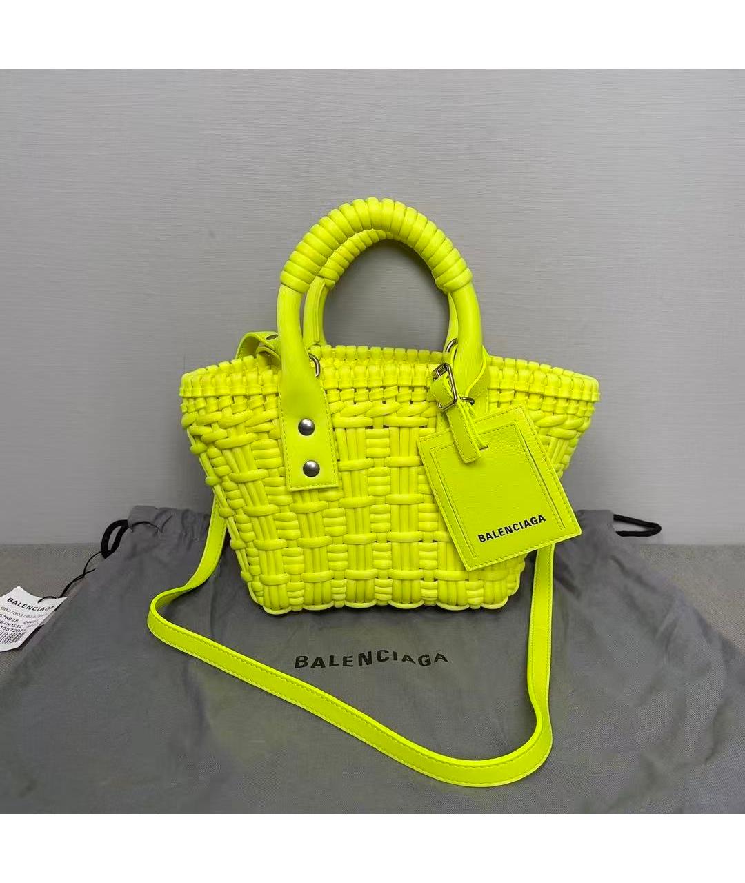 BALENCIAGA Желтая сумка через плечо, фото 6