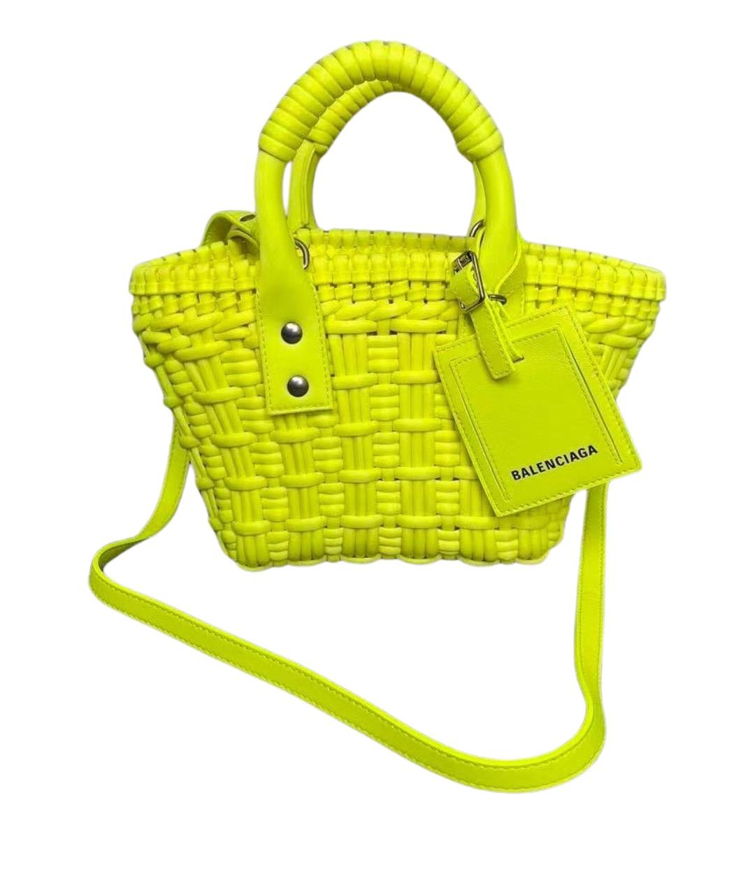 BALENCIAGA Желтая сумка через плечо, фото 1