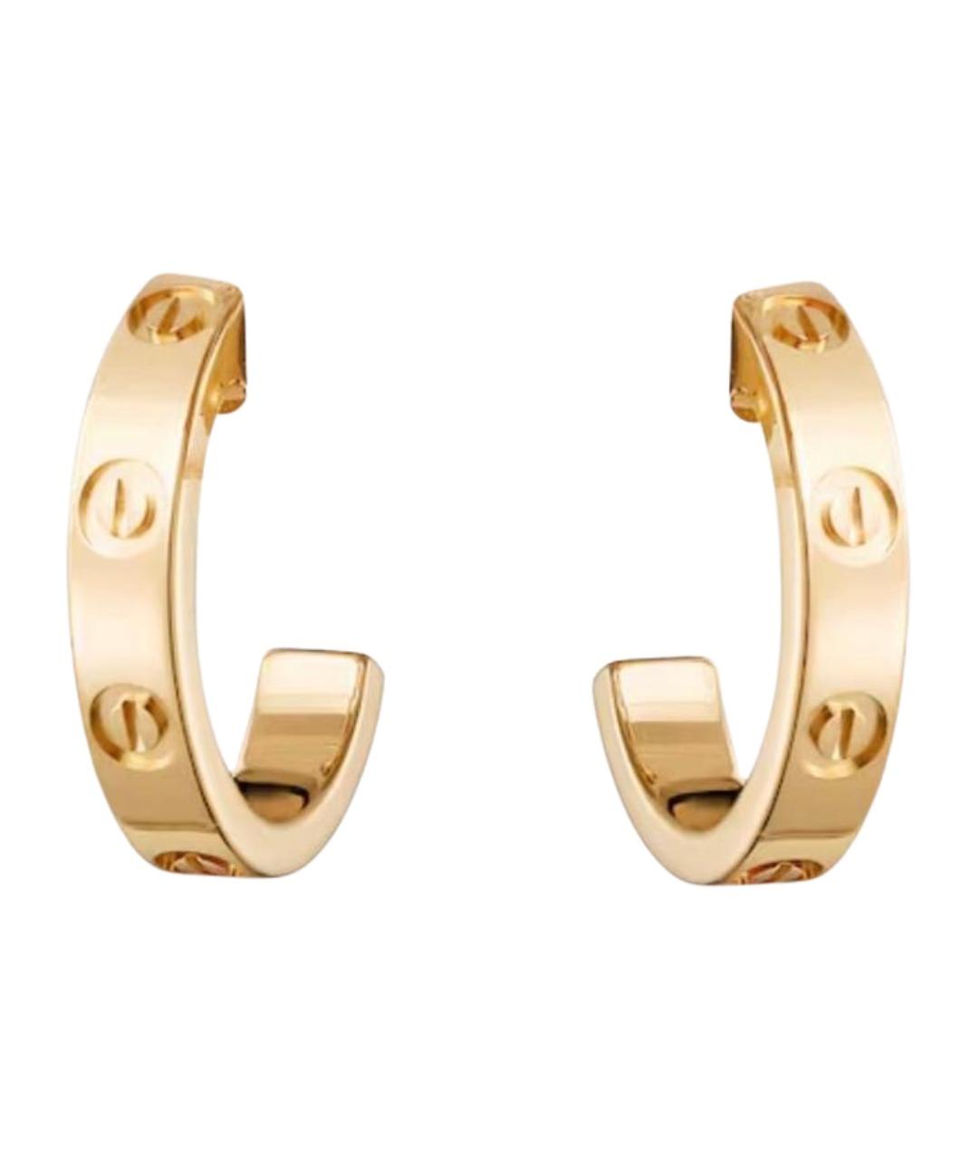 CARTIER Желтые серьги из желтого золота, фото 1