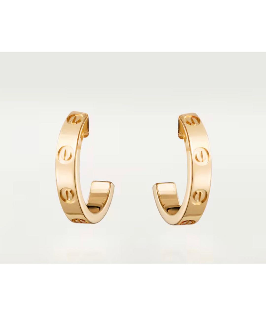 CARTIER Желтые серьги из желтого золота, фото 3