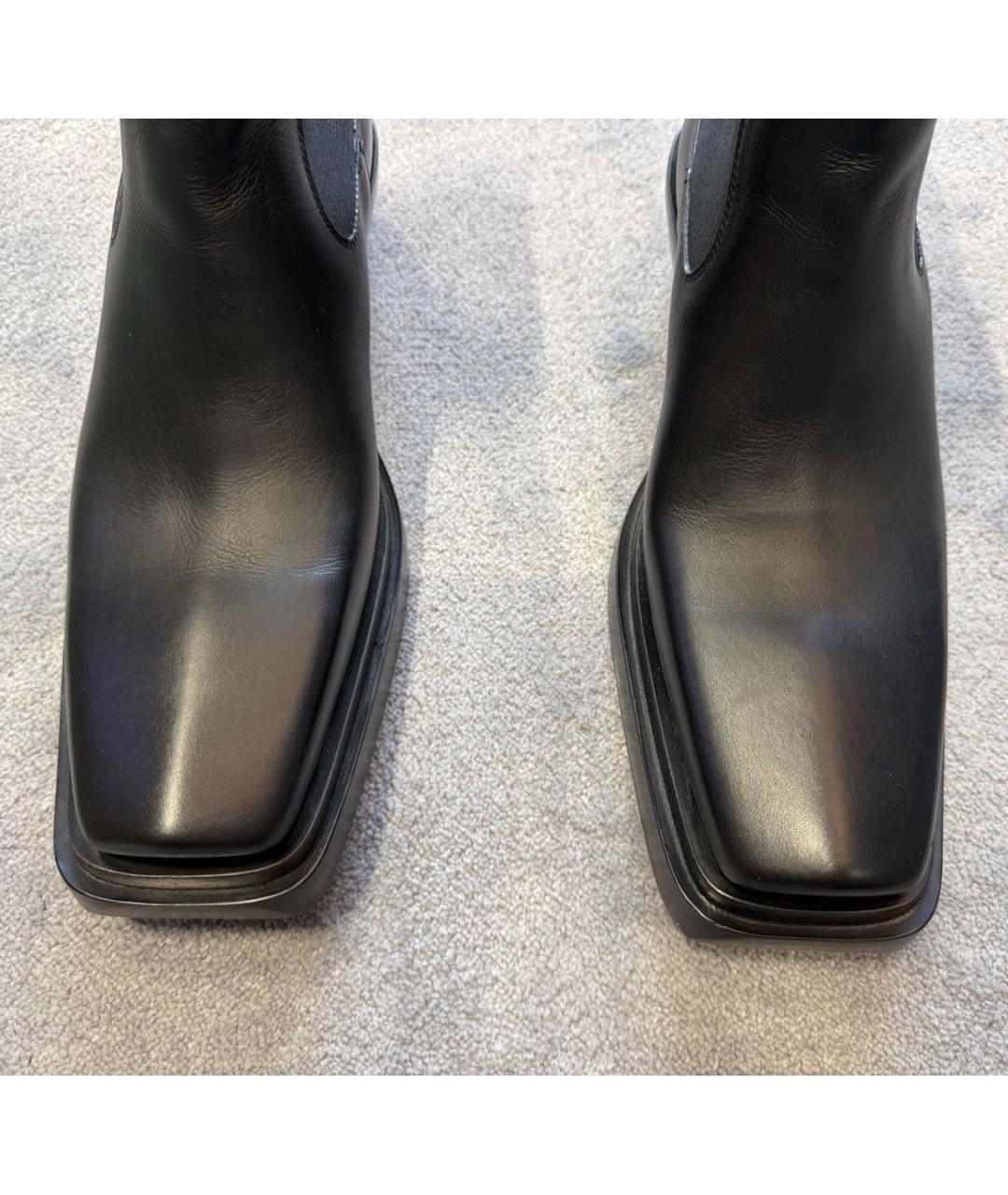 BOTTEGA VENETA Черные кожаные ботильоны, фото 8