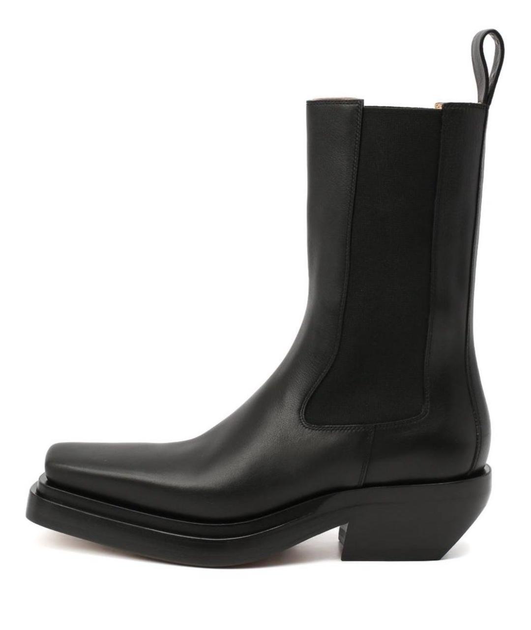 BOTTEGA VENETA Черные кожаные ботильоны, фото 9