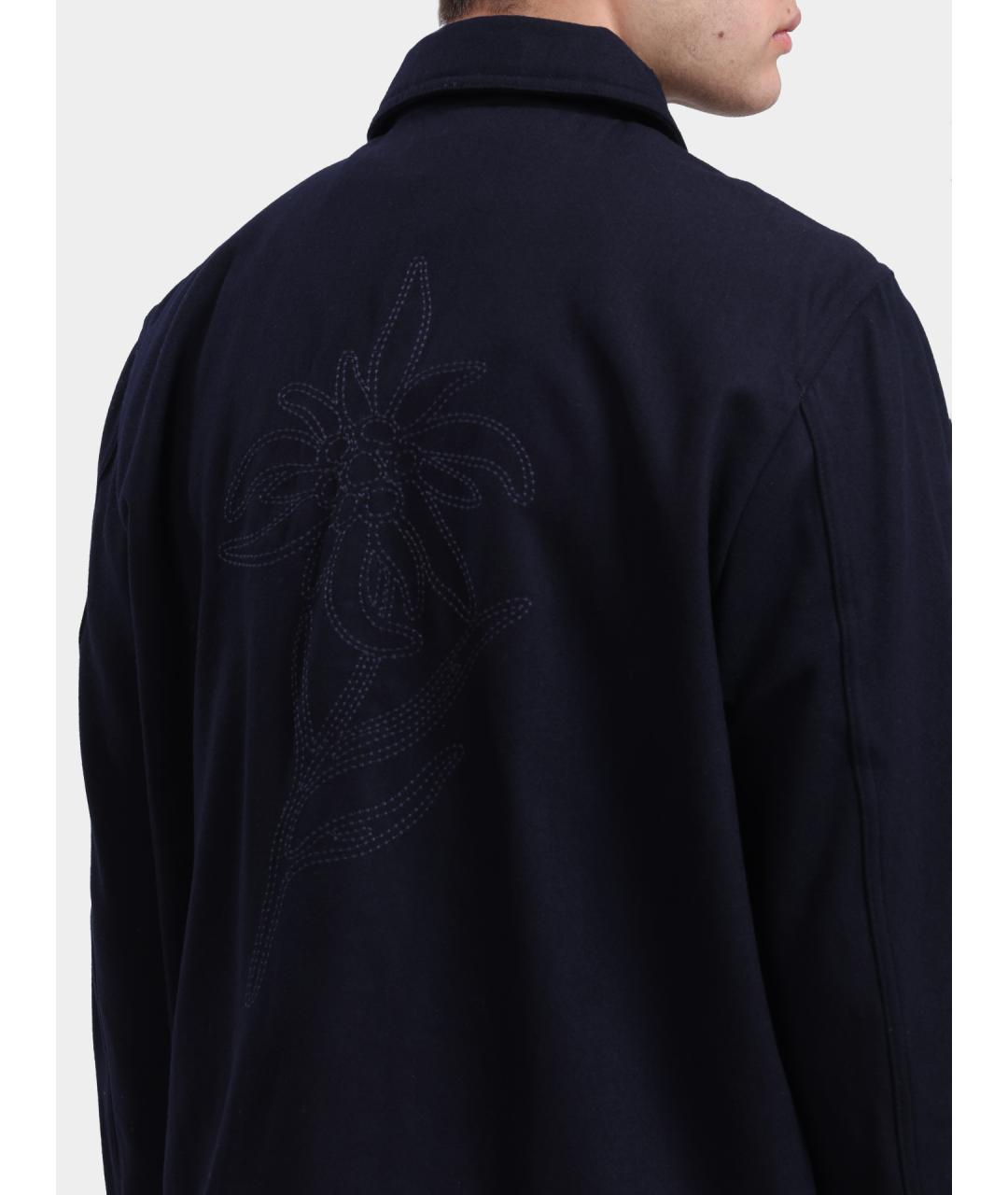 AUTRY Темно-синяя шерстяная куртка, фото 5