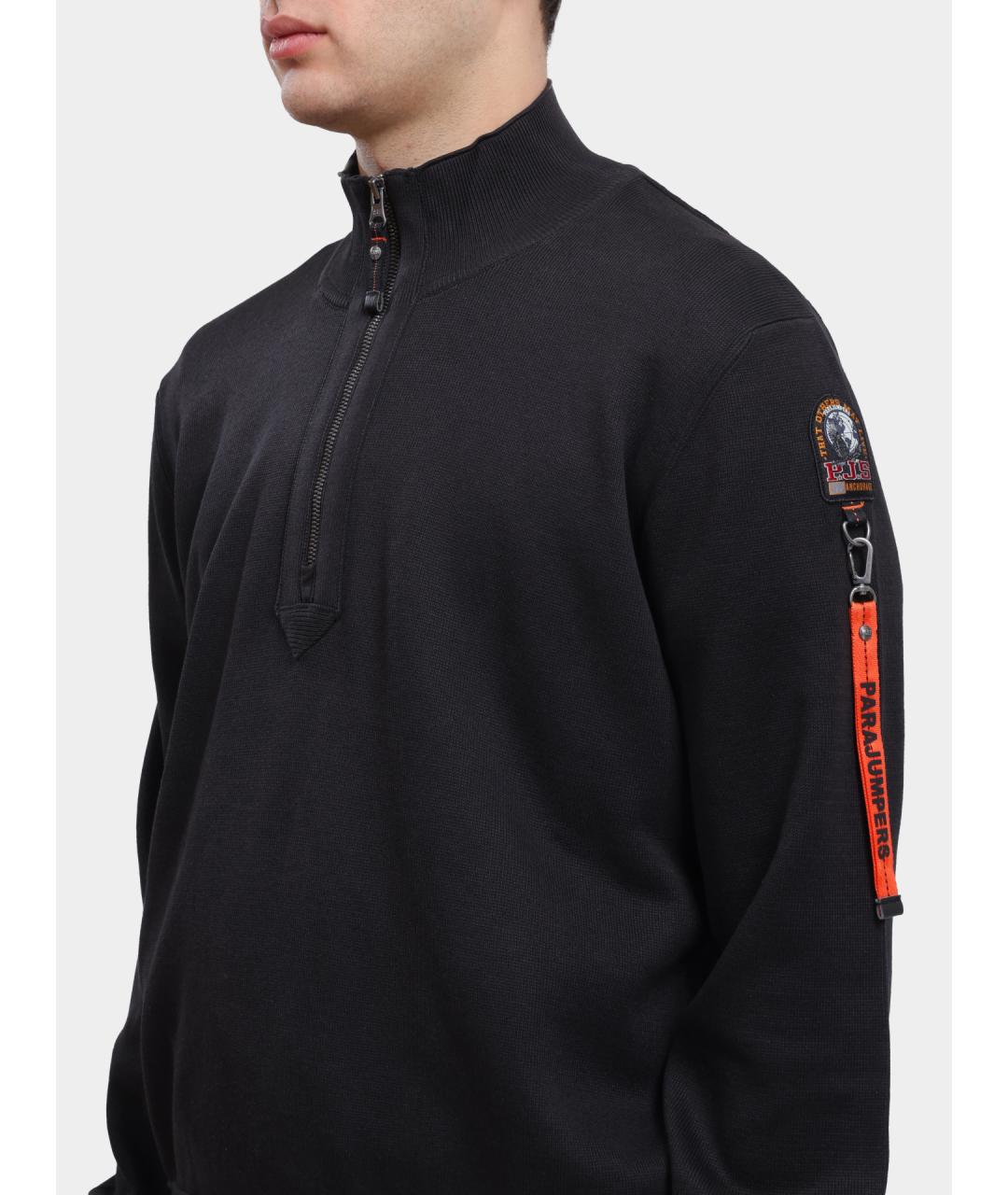 PARAJUMPERS Черный хлопковый джемпер / свитер, фото 4