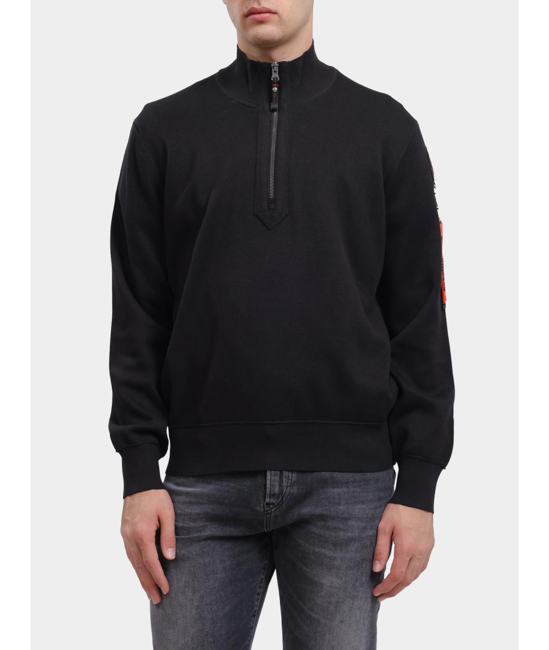 PARAJUMPERS Черный хлопковый джемпер / свитер, фото 6