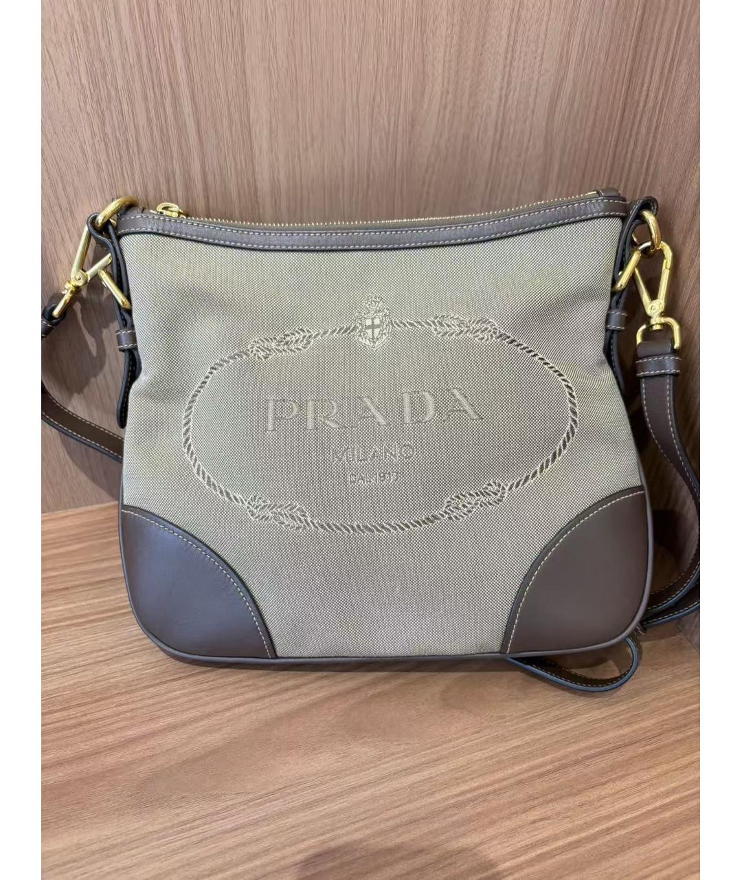 PRADA Коричневая сумка через плечо, фото 5