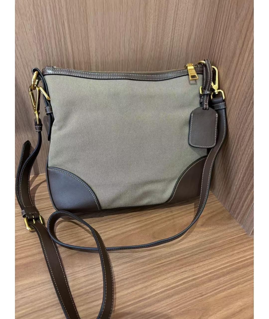 PRADA Коричневая сумка через плечо, фото 4