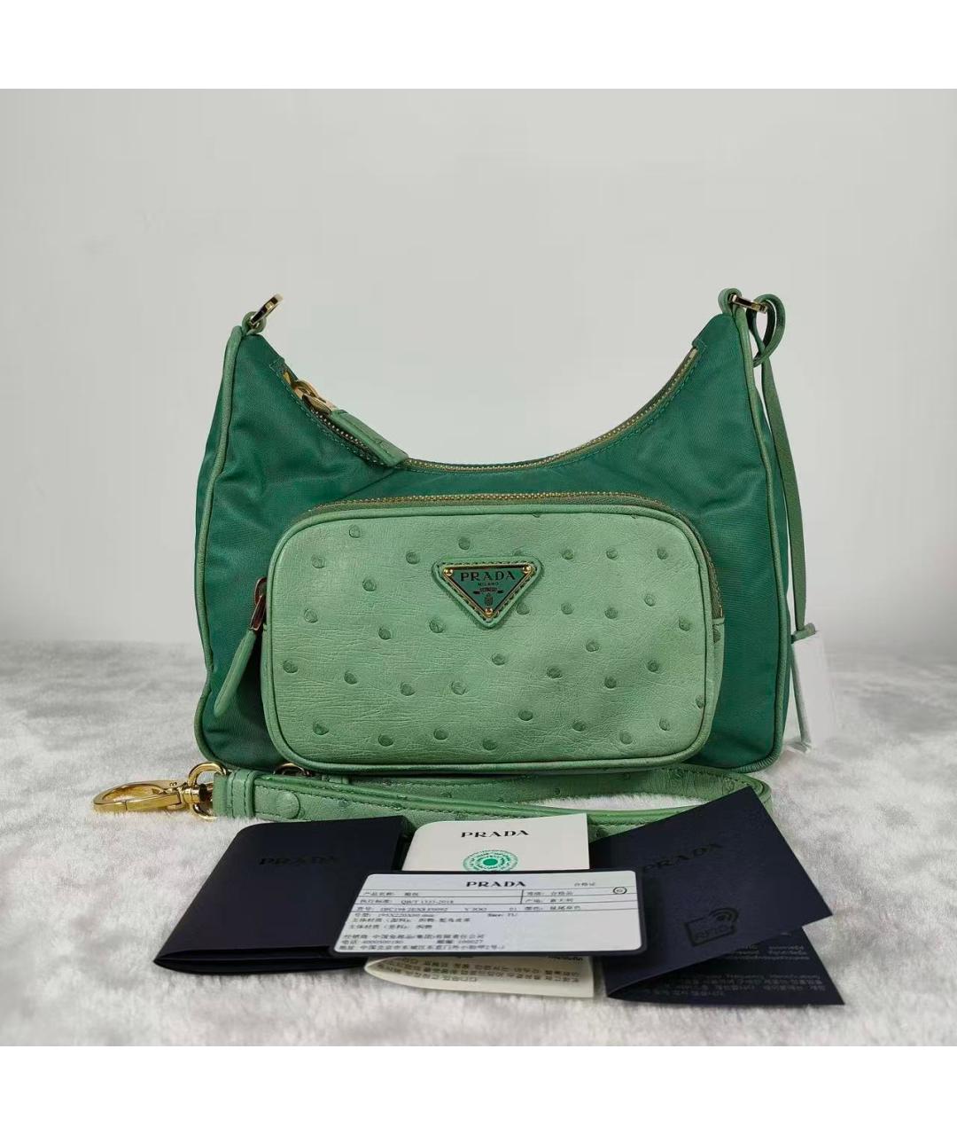 PRADA Зеленая сумка через плечо, фото 6
