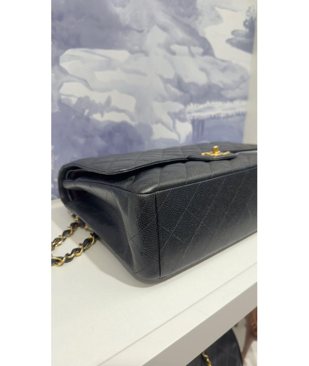 CHANEL Черная кожаная сумка через плечо, фото 4