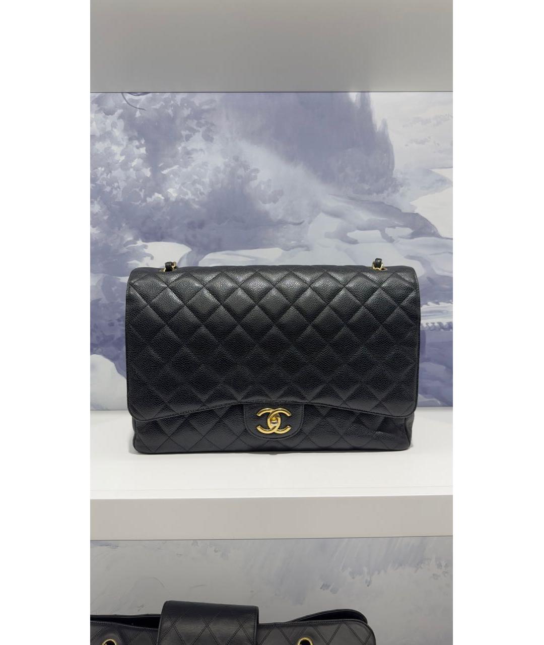 CHANEL Черная кожаная сумка через плечо, фото 8
