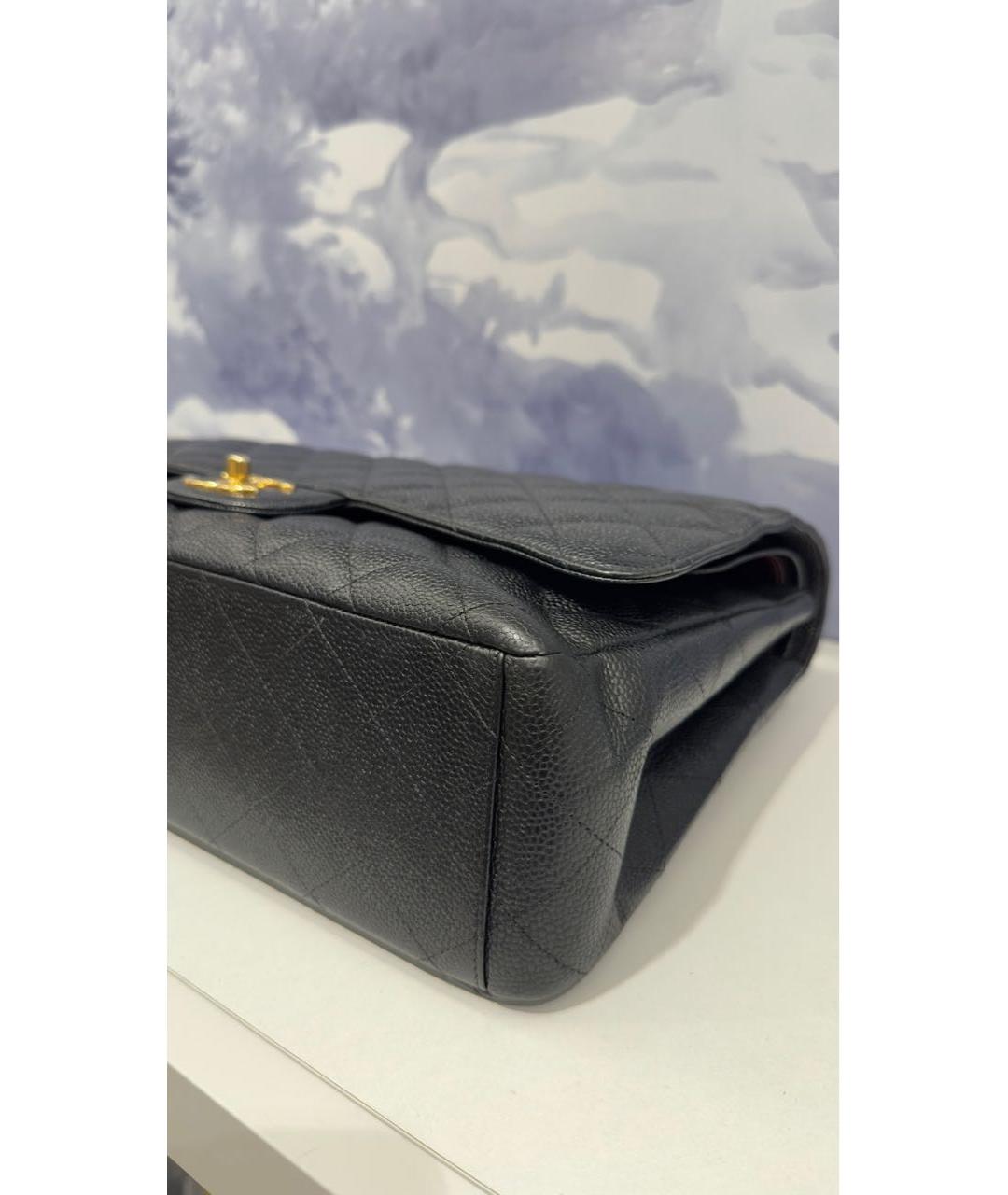 CHANEL Черная кожаная сумка через плечо, фото 5