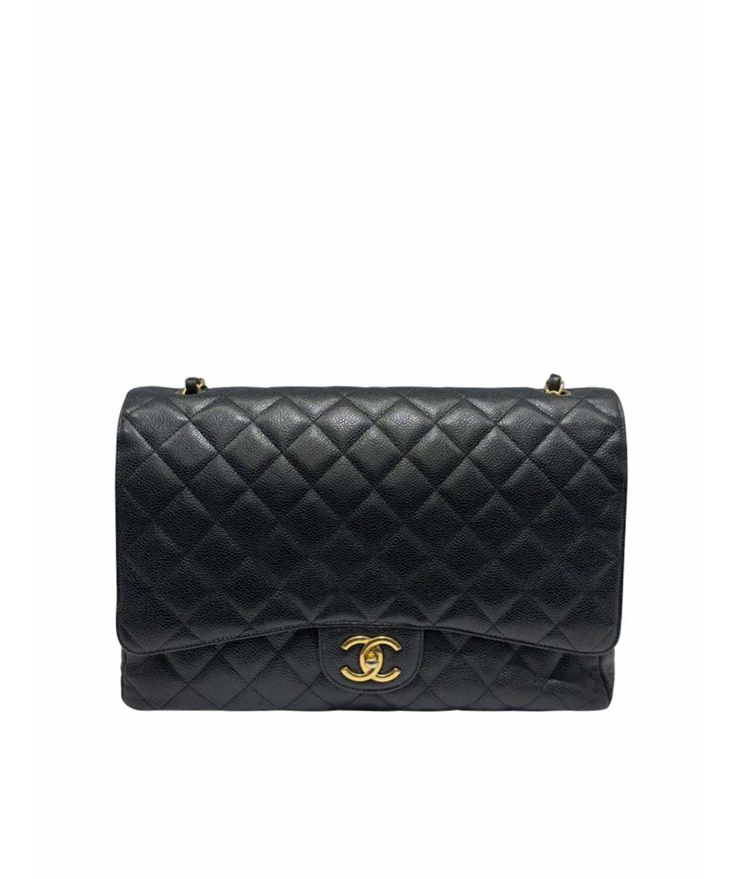 CHANEL Черная кожаная сумка через плечо, фото 1