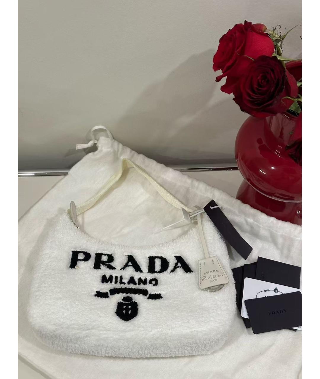 PRADA Белая сумка через плечо, фото 2