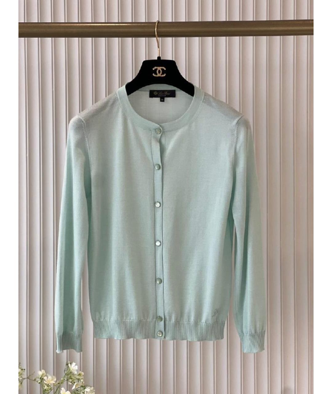 LORO PIANA Голубой джемпер / свитер, фото 7