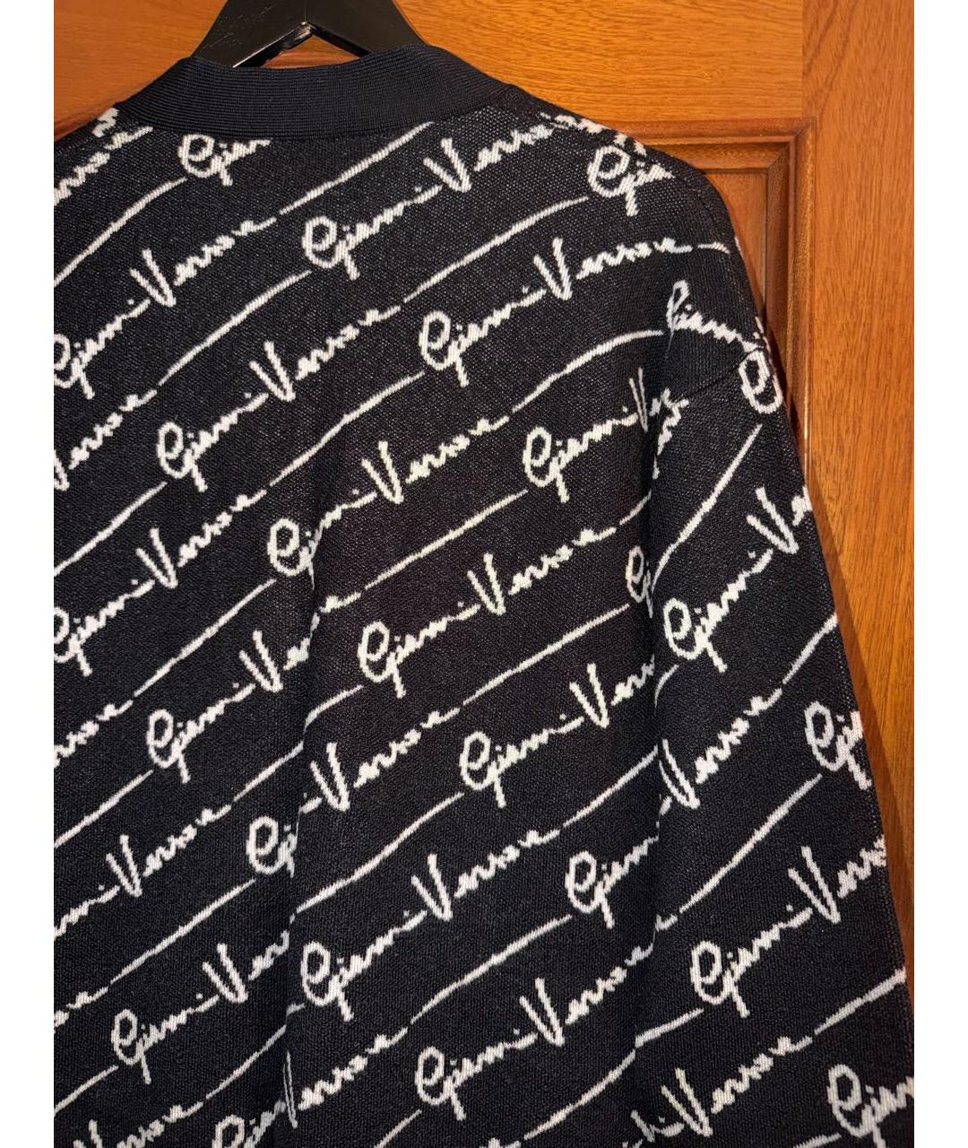 VERSACE Черный шерстяной кардиган, фото 7