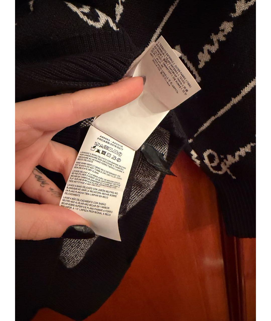 VERSACE Черный шерстяной кардиган, фото 6