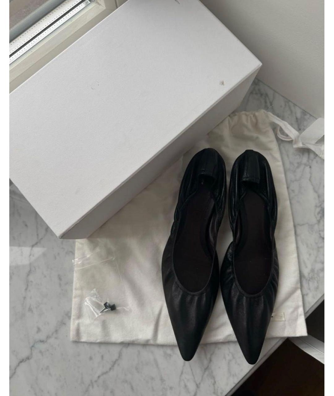 THE ROW Черные кожаные туфли, фото 2