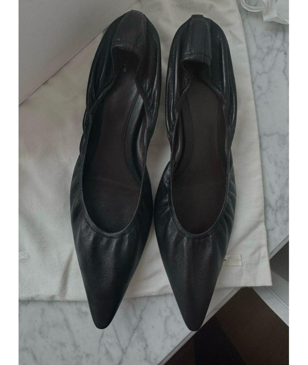 THE ROW Черные кожаные туфли, фото 3