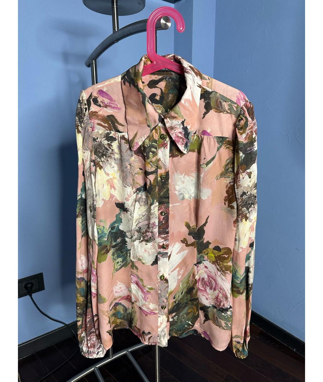 DOLCE&GABBANA Мульти шелковая блузы, фото 8